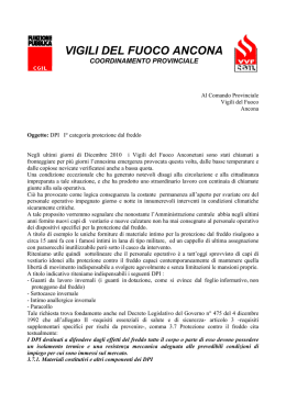 Raccolta note allegate DL 81 - Cgil Vigili del Fuoco Marche