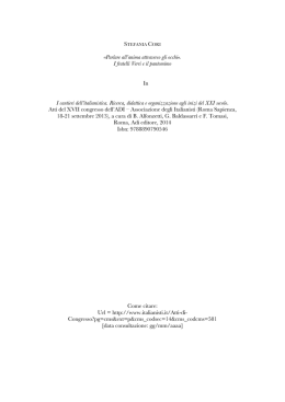 Parlare all`anima attraverso gli occhi&raquo;. I fratelli Verri e il