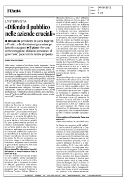 Difendo il pubblico nelle aziende cruciali