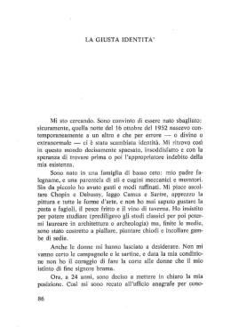 la giusta identita