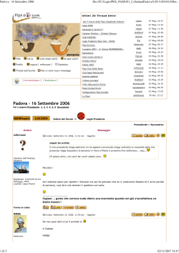 Padova - 16 Settembre 2006 - Legio Praetoria Pipa Club
