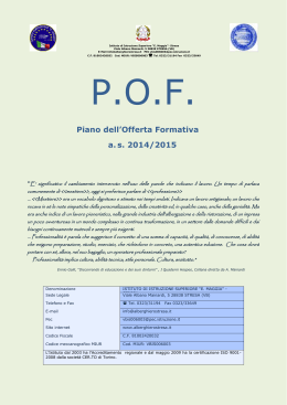 POF 2014-2015Piano dell`offerta formativa