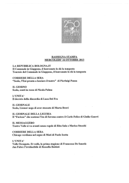 la repubblica bologna.it - Teatro Comunale di Bologna