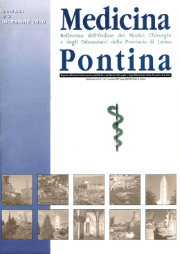 Medicina Pontina &ndash; 2000 dicembre n. 2