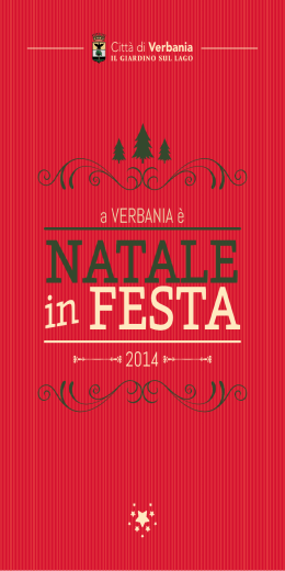A Verbania è Natale in Festa - Federazione Campeggiatori Piemontesi