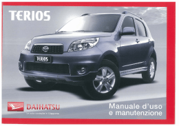 Manuale Utente - Terios Club Italia
