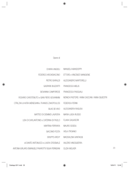 Opere - Giovani Artisti italiani