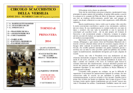 Giornalino 2-2014 - Circolo Scacchistico della Versilia