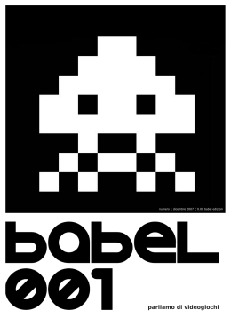PDF Babel 001 - Parliamo Di Videogiochi