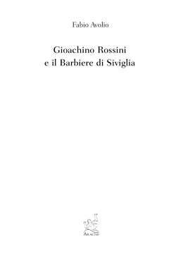 Gioachino Rossini e il Barbiere di Siviglia