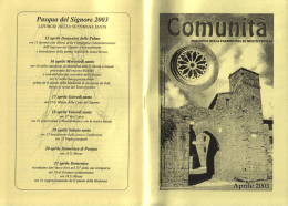 Pasqua del Signore 2003