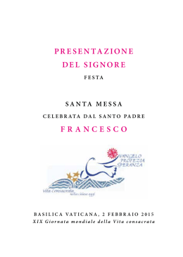 festa della presentazione del signore