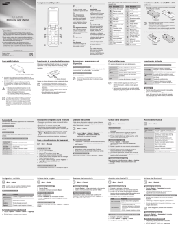 Manuale dell`utente