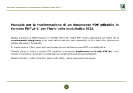 Manuale per la trasformazione di un documento PDF editabile in