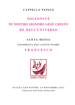Libretto della Celebrazione