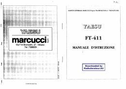 Yaesu - FT-411 Manuale d`uso