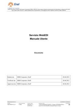 Manuale WebEDI - Global Procurement Portal