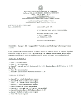Sciopero del 5 maggio- variazioni orari lezioni