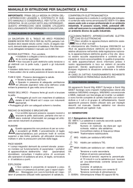 Manuale di istruzioni in italiano