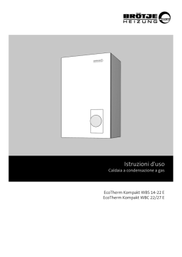 Istruzioni uso - EcoTherm Kompakt WBC