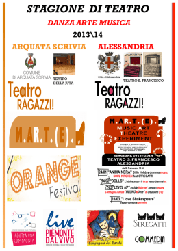stagione di teatro - Compagnia Teatrale Stregatti