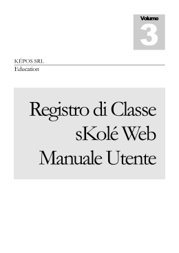 MANUALE Registro di Classe Docente WEB