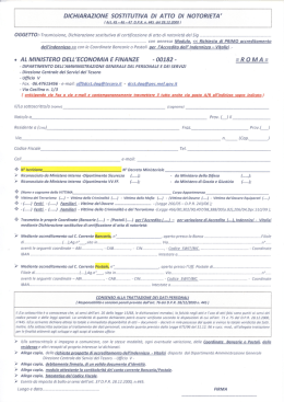 dichiarazione sostitutiva di atto di notorieta