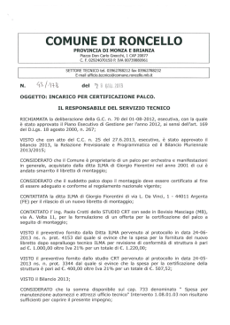 TECNICO CERTIFICATO PALCO
