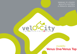 manuale velocity venus one-top - Biciclette Elettriche VeloCity