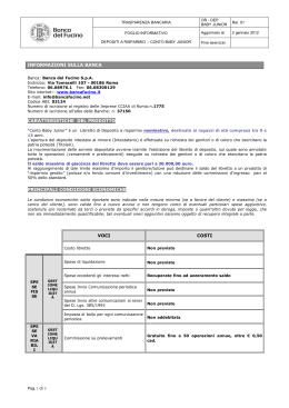 INFORMAZIONI SULLA BANCA