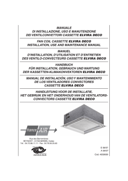 manuale di installazione, uso e manutenzione dei