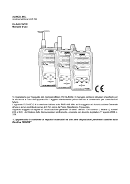 Manuale d`uso