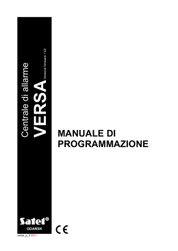 VERSA - Manuale Programmazione 1.02