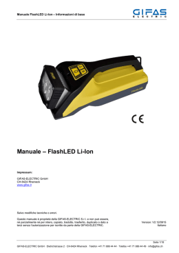 Manuale FlashLED Li-Ion - Online Shop GIFAS - GIFAS