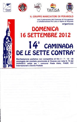 14" cAMTNADA - Pro Loco Arcugnano