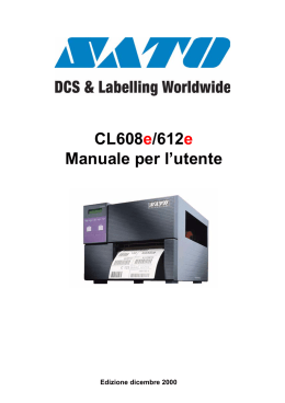 CL608e/612e Manuale per l`utente