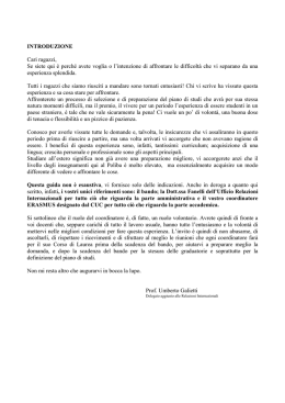 INTRODUZIONE Cari ragazzi, Se siete qui &egrave; perch&eacute; avete voglia o l