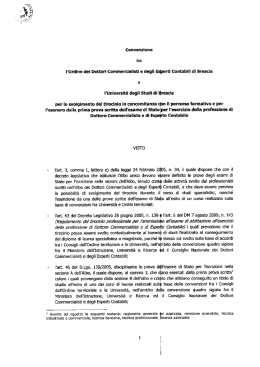Convenzione qui scaricabile con l`Ordine dei Dottori Commercialisti