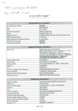 ORDINE LIBRETTI ASSENZE - liceo rambaldi