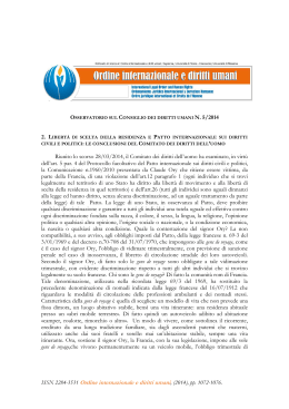 ISSN 2284-3531 Ordine internazionale e diritti umani, (2014), pp
