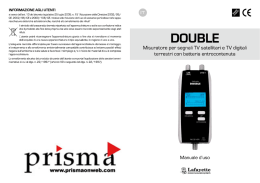manuale d`uso - prisma strumenti di misura