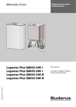Manuale d`uso Logamax Plus GB032-24K I Logamax Plus
