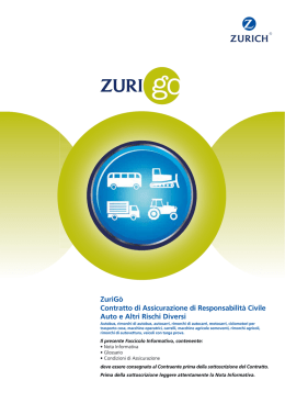 ZuriG&ograve; Contratto di Assicurazione di Responsabilit&agrave;