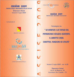 assise 2009 - Consulta Ordini Ingegneri Sicilia