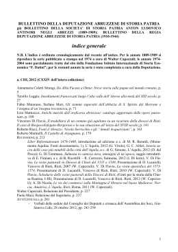 Indice generale - Polo Servizi Culturali Abruzzo