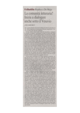 La comunit&agrave; letteraria?