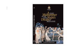 "A Midsummer Night`s Dream" - libretto di sala