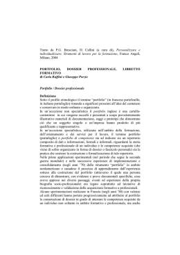Tratto da P.G. Bresciani, D. Callini (a cura di), Personalizzare e