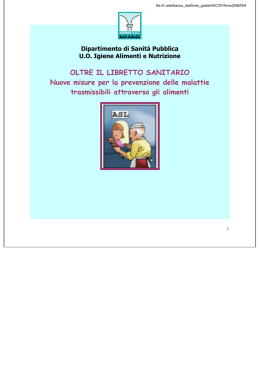 Oltre il libretto sanitario: Nuove misure per la