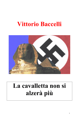 La cavalletta non si alzerà più - Vittorio Baccelli